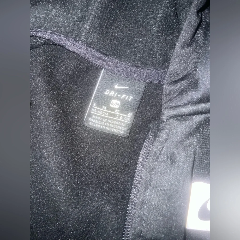 Nike Kids Black and Pink Dri Fit Zip Up Jacket